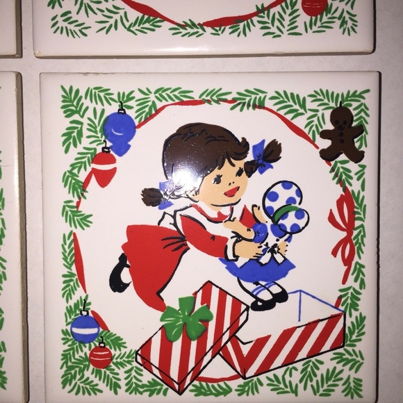 4 Jasco ceramic coaster vintage - Picture 8 of 8